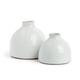 Birch Lane™ Kashida Bud Vases, Set Of 2 Ceramic in Blue/White | 5 H x 5 W x 5 D in | Wayfair 899611A0024A468491740C6CABB28FC7