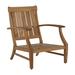 Summer Classics Croquet Teak Patio Chair w/ Cushions Wood in Brown/White | 37.75 H x 35.625 W x 30.875 D in | Wayfair 28374+C032H6101W6101