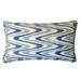 Jiti Outdoor Mid-Century Electric Zigzag Patterned Rectangle Lumbar Pillows Waterproof 12 x 20