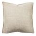 Jiti Indoor Lux Classic Natural Textured Linen Accent Square Throw Pillow 20 x 20