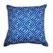 Jiti Outdoor Geometric Diamond Patterned Waterproof Square Throw Pillows Cushions for Pool Patio Chair 20 x 20