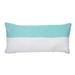 Jiti Indoor Striped Bi-color Green White Decorative Rectangle Lumbar Pillows Cushions for Sofa Couch 12 x 24