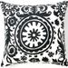 Jiti Indoor Zani Modern & Contemporary Geometric Cotton Decorative Accent Large Square Throw Pillows 24 x 24