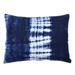 Jiti Indoor Modern Hand dyed Tie dye Shibori Patterned Italian Linen Rectangle Lumbar Pillows 14 x 18