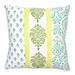 Jiti Indoor Paisley Patterned Cotton Decorative Accent Small Square Throw Pillow 16 x 16