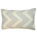 Jiti Outdoor Woven Chevron ZigZag Soft Textured Rectangle Lumbar Pillows 12 x 20