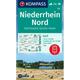 Kompass Wanderkarte 752 Niederrhein Nord, Reichswald 1:50.000, Karte (im Sinne von Landkarte)