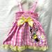 Disney Matching Sets | Minnie Mouse 2 Piece Set Baby Girl Sz 3-6 Mos | Color: Pink/Yellow | Size: 3-6mb