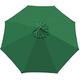 Tapef@ Sun Umbrella Replacement Cloth, 3m/8 Arms Garden Parasol Canopy Cover,Canopy Patio Umbrella for Patio Sun Umbrella, Market Table Umbrella Replacement Canopy-Green||2m/6 Arms