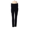 Express Jeans - Mid/Reg Rise Skinny Leg Denim: Black Bottoms - Women's Size 2 - Dark Wash