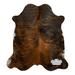 Brown/Gray 84 x 72 x 0 in Area Rug - Appaloosa Cowhides Natural Medium Brindle Cowhide Rug Cowhide, Leather | 84 H x 72 W x 0 D in | Wayfair ACMBM