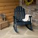 Sol 72 Outdoor™ Outdoor Rialto Rocking Chair Plastic/Resin in Gray/Blue/Black | 42 H x 32.5 W x 27.5 D in | Wayfair