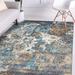 White 105 x 0.5 in Area Rug - Willa Arlo™ Interiors Reitz Abstract Turquoise/Gray Area Rug Polypropylene | 105 W x 0.5 D in | Wayfair