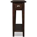 Red Barrel Studio® Chairside End Table | Narrow Recliner Side Table | 10 Inch Wide | Hand Applied Cherry Finish Wood in Brown | Wayfair