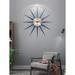 Orren Ellis Teoshia 7" Wall Clock Metal in Blue/Gray | 20 H x 20 W x 0.5 D in | Wayfair 90D9AD37A2D24BB5AAB42B36FFB31358