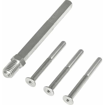 Profilstift für ts 36-45 Wechselstift mit Schrauben Vierkant 8 / 8,5 Stahl verzinkt Image