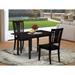 East West Furniture Room Furniture Set Includes a Rectangle Kitchen Table and Dining Chairs (Pieces and Chair Type Seat Options)