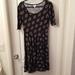 Lularoe Dresses | Lularoe Midi Dress | Color: Black/Tan | Size: L