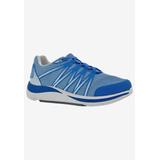 Extra Wide Width Women's Balance Sneaker by Drew in Blue Mesh Combo (Size 8 1/2 WW)