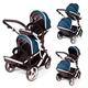 Kids Kargo Hybrid Double Tandem Pushchair (Blueberry)