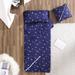 Brielle Galaxy Folding Nap Mat Polyester in Blue | 0.5 H x 30 W x 72 D in | Wayfair 807000279180