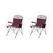 CORE Folding Camping Chair Metal in Black/Gray/Indigo | 35 H x 25 W x 25.5 D in | Wayfair 2 x CORE-40070