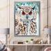 East Urban Home An Owl w/ Spotted White & Black Feathers I - Painting on Canvas in Black/Brown/Green | 20 H x 12 W x 1 D in | Wayfair