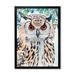 East Urban Home An Owl w/ Spotted White & Black Feathers I - Painting on Canvas in Black/Brown/Green | 20 H x 12 W x 1 D in | Wayfair