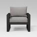 POLYWOOD® EDGE Club Outdoor Chair Plastic in Gray | 31.26 H x 31.38 W x 32 D in | Wayfair 4601-SA145986