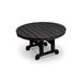 Rosecliff Heights Classics Round 36" Conversation Outdoor Table Plastic in Black | 18.25 H x 35.13 W x 35.13 D in | Wayfair