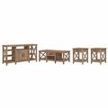 Huckins 4 Piece Coffee Table Set Wood in Brown/White Laurel Foundry Modern Farmhouse® | 17.99 H x 47.2 W in | Wayfair