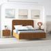 Everly Quinn Kelii Mid-Century Modern Platform Bed In Grey Upholstered/Velvet in Brown | 51.2 H x 67.3 W x 86.6 D in | Wayfair