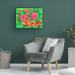 Red Barrel Studio® Flower Birds by Wolf Heart Illustrations - Wrapped Canvas Painting Canvas in Blue/Green/Red | 14 H x 19 W x 2 D in | Wayfair