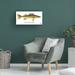 Loon Peak® Walleyed Pike by Mark Frost - Wrapped Canvas Graphic Art Canvas in Blue/White/Yellow | 12 H x 24 W x 2 D in | Wayfair