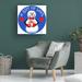 The Holiday Aisle® Snowman Gift by Mark Frost - Wrapped Canvas Graphic Art Canvas in Blue/Red/White | 14 H x 14 W x 2 D in | Wayfair