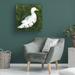 Gracie Oaks Emma Caroline "Lone Duck I" Canvas Art Canvas, Wood in Black/Gray/Green | 18 H x 18 W x 2 D in | Wayfair