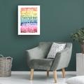 Orren Ellis Grace Popp "Under The Rainbow II" Canvas Art Canvas in White/Black | 47 H x 35 W x 2 D in | Wayfair 019C627816014851A32F30038AEC95D3