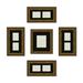Canora Grey Daymion 5 Piece Matte Glass Collage Frame Set Glass in Black | 17 H x 17 W in | Wayfair 52108DADBA5845CF9F081312FAD026D9