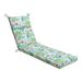Rosecliff Heights Indoor/Outdoor Seat/Back Cushion Polyester in Green/Gray/Blue | 3 H x 21 W x 72.5 D in | Wayfair DD7D45063AE3414F965028EB845EA8D9