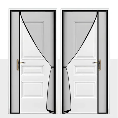 DTGJ Side Open Magnetic Door Screen Mosquito Net Custom Size Curtain Fly Insect Anti-mosquito