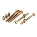 5 Sets M6 Stainless Steel Hex Socket Cap Head Bolts Screws Nuts - Bronze Tone