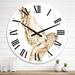 Designart 'Portrait Of A Barn Owl III' Traditional wall clock