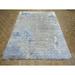 Hand Knotted Multi Colored Modern with Wool & Silk Oriental Rug (9'1" x 11'11") - 9'1" x 11'11"