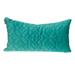 Navy Quilted Velvet Geo Lumbar Decorative Pillow