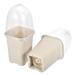 3.5" Square Nursery Pot 8pcs Flower Plant Container with Cover White