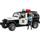 Bruder 02526 Jeep Wrangler Unlimited Rubicon Polizei Mit Polizist Und Ausrüstu