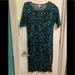 Lularoe Dresses | Lularoe Julia Dress Medium | Color: Black/Blue | Size: M
