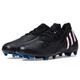 adidas Unisex Predator Edge.3 Firm Ground Soccer Shoe, Black/White/Vivid Red, 9.5 US Men