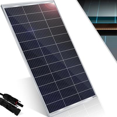 Kesser - Solarpanel Monokristallin, Solarmodul, Solarpanel - 18 v für 12 v Batterien, Photovoltaik