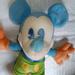 Disney Toys | Disneyland Walt Disney World Mickey Mouse Neon 10" Plush | Color: Blue | Size: Osg